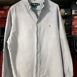 Polo by Ralph Lauren button up long sleeve shirt. Size 16.5, 34-35